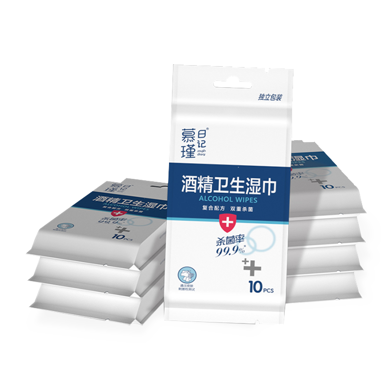 Khăn lau khử trùng đa bề mặt gói 10 gói mạnh mẽ khi di chuyển